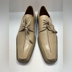 🔆Mezlan Mens Beige Derby Shoes(Made in Spain) Size 12
